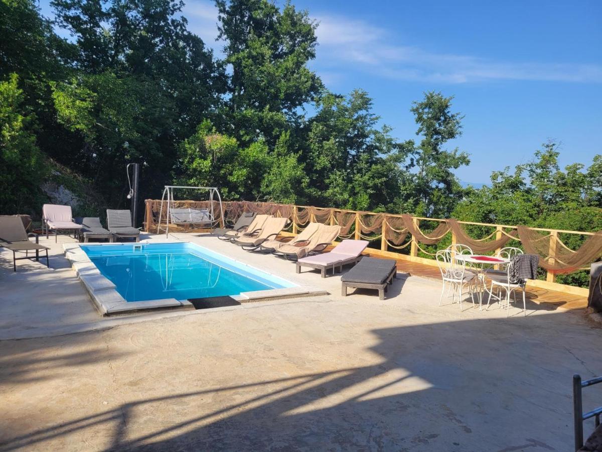 Ferienwohnung Mit Pool Kroatien Mit Meerblick Und Pool لوفغان المظهر الخارجي الصورة